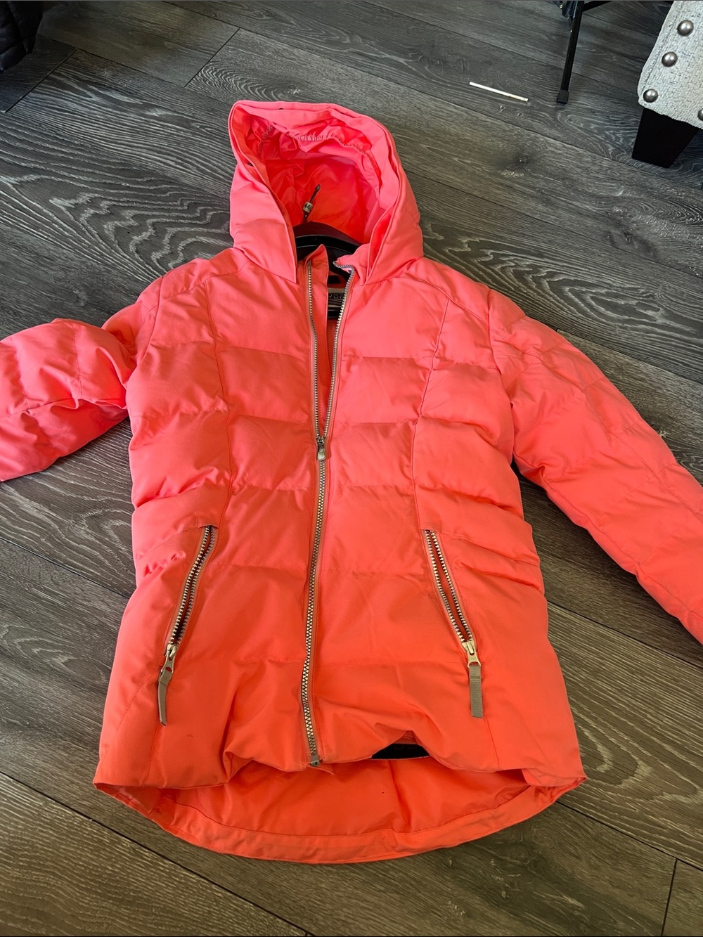 Spyder Girls' Coral Hooded Puffer Jacket
